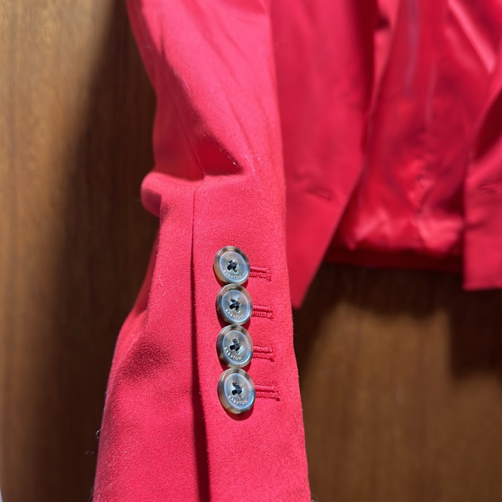 Red Crop Blazer - image 3